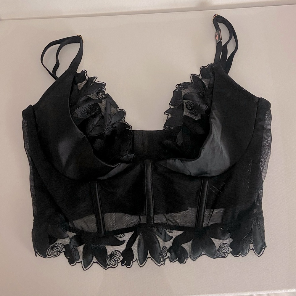Black Lace Bra Top